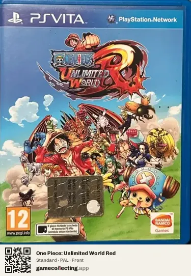 One Piece: Unlimited World Red PlayStation Vita, PAL box front