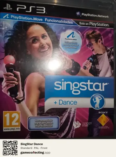 SingStar Dance PlayStation 3, PAL box front