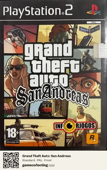 Grand Theft Auto: San Andreas PlayStation 2, PAL box front