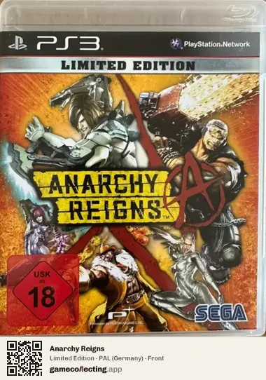 Anarchy Reigns PlayStation 3, Germany box front