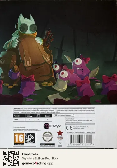 Dead Cells Nintendo Switch, PAL box back