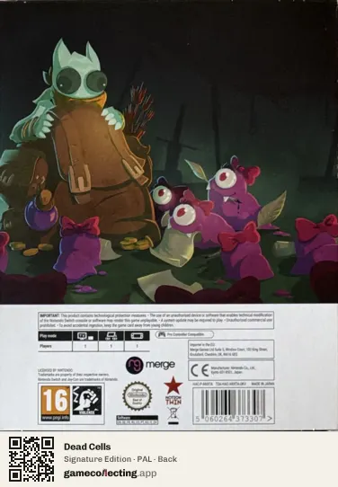 Dead Cells Nintendo Switch, PAL box back