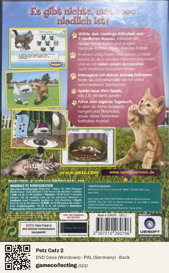 Petz Catz 2 Computer, Germany box back