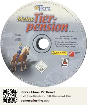 Paws & Claws: Pet Resort Computer, PAL disc