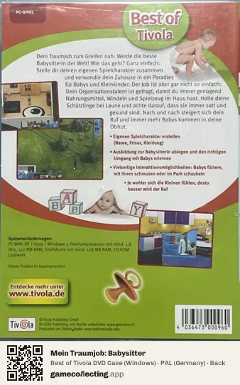 Mein Traumjob: Babysitter Computer, Germany box back