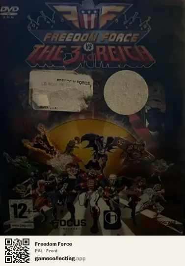 Freedom Force Computer, PAL box front