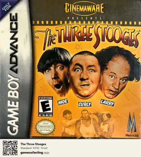 The Three Stooges Game Boy Advance, NTSC box front