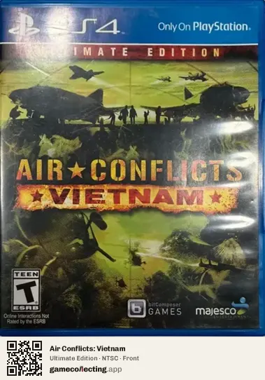 Air Conflicts: Vietnam PlayStation 4, NTSC box front