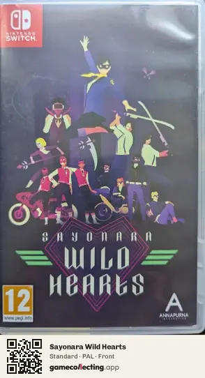 Sayonara Wild Hearts Nintendo Switch, PAL box front