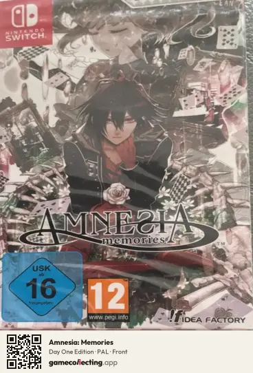 Amnesia: Memories Nintendo Switch, PAL box front