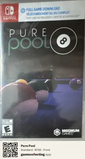 Pure Pool Nintendo Switch, NTSC box front