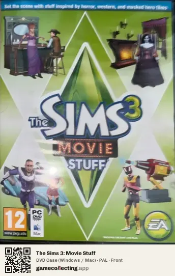 The Sims 3: Movie Stuff Computer, PAL box front