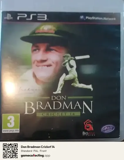 Don Bradman Cricket 14 PlayStation 3, PAL box front