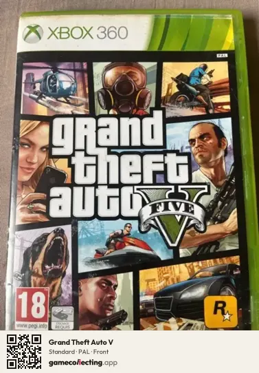 Grand Theft Auto V Xbox 360, PAL box front