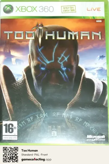 Too Human Xbox 360, PAL box front
