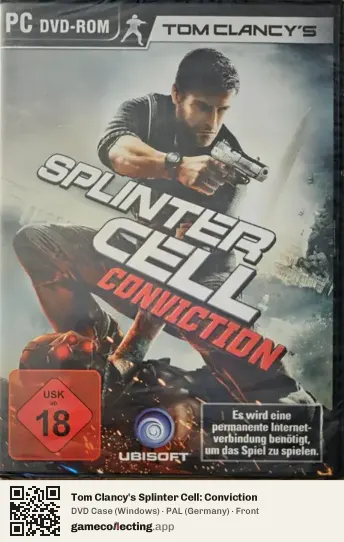 Tom Clancy's Splinter Cell: Conviction Computer, Germany box front