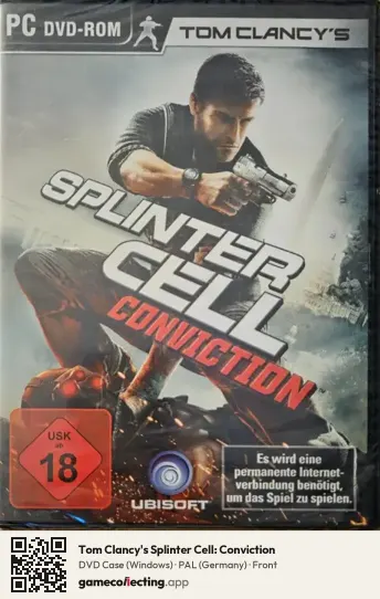 Tom Clancy's Splinter Cell: Conviction Computer, Germany box front