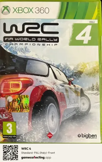WRC 4 Xbox 360, Italy box front