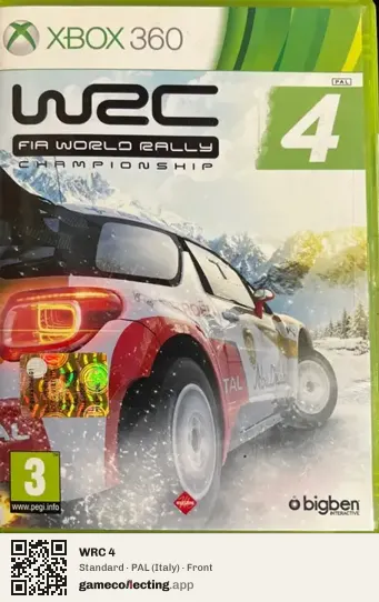 WRC 4 Xbox 360, Italy box front