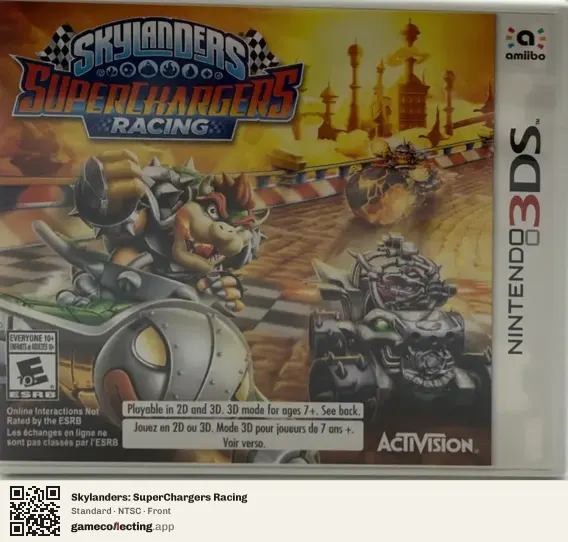 Skylanders: SuperChargers Racing Nintendo 3DS, NTSC box front