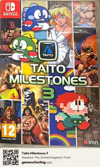 Taito Milestones 3 Nintendo Switch, United Kingdom box front