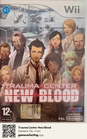 Trauma Center: New Blood Nintendo Wii, PAL box front