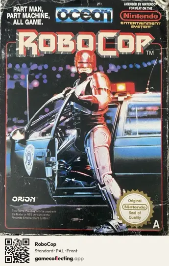 RoboCop Nintendo Entertainment System, PAL box front