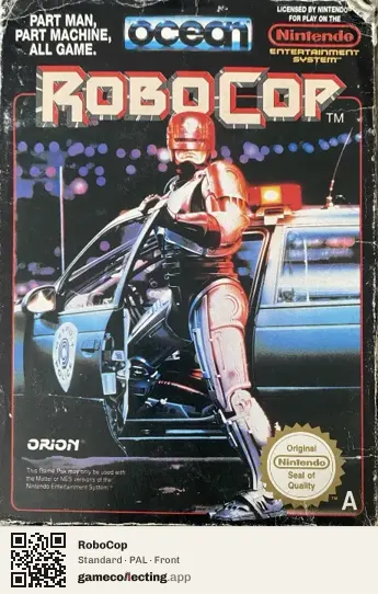 RoboCop Nintendo Entertainment System, PAL box front