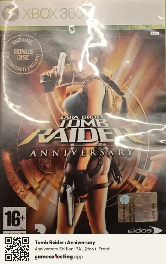 Tomb Raider: Anniversary Xbox 360, Italy box front