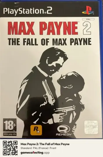 Max Payne 2: The Fall of Max Payne PlayStation 2, France box front