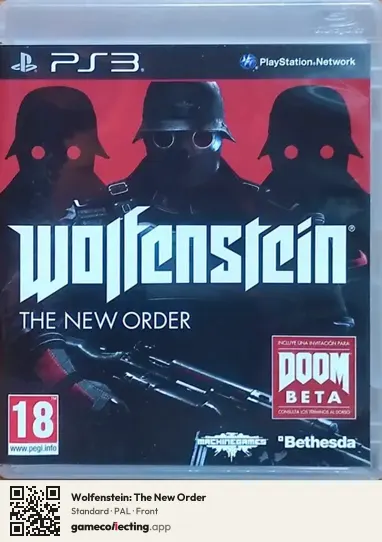 Wolfenstein: The New Order PlayStation 3, PAL box front