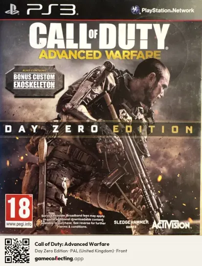 Call of Duty: Advanced Warfare PlayStation 3, United Kingdom box front