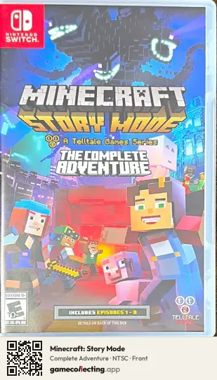 Minecraft: Story Mode Nintendo Switch, NTSC box front