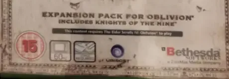The Elder Scrolls IV: Shivering Isles, the BBFC circle on its front