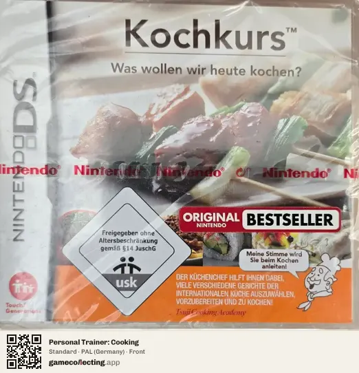 Personal Trainer: Cooking Nintendo DS, Germany box front