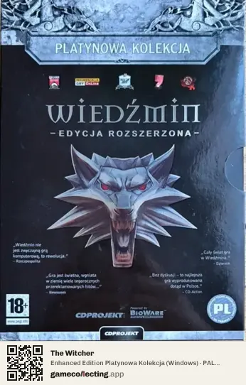 The Witcher Computer, PAL box front