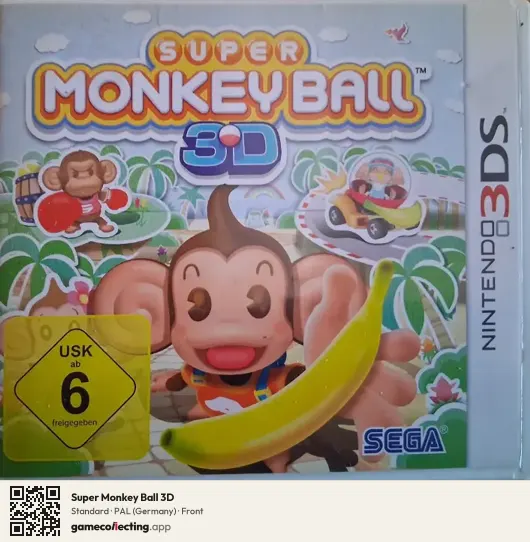 Super Monkey Ball 3D Nintendo 3DS, Germany box front
