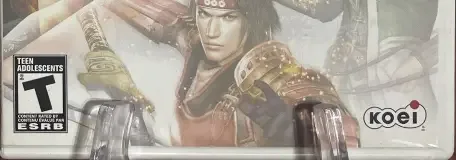 Samurai Warriors: Katana, the ESRB box on its front