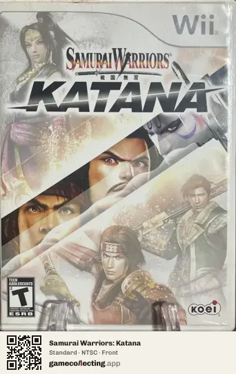 Samurai Warriors: Katana Nintendo Wii, NTSC box front