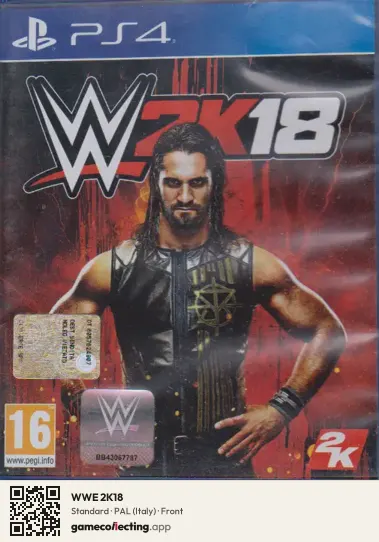 WWE 2K18 PlayStation 4, Italy box front