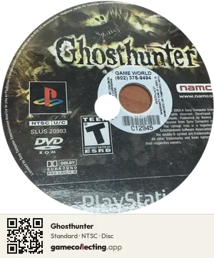 Ghosthunter PlayStation 2, NTSC disc