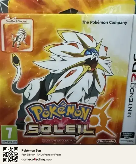 Pokémon Sun Nintendo 3DS, France box front