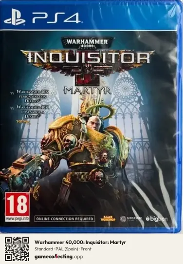 Warhammer 40,000: Inquisitor: Martyr PlayStation 4, Spain box front