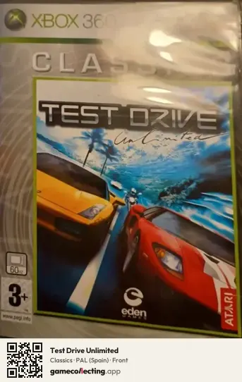 Test Drive Unlimited Xbox 360, Spain box front