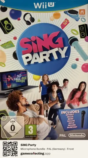 SiNG Party Nintendo Wii U, Germany box front