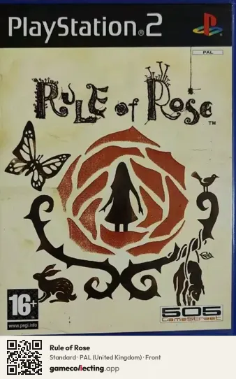 Rule of Rose PlayStation 2, United Kingdom box front