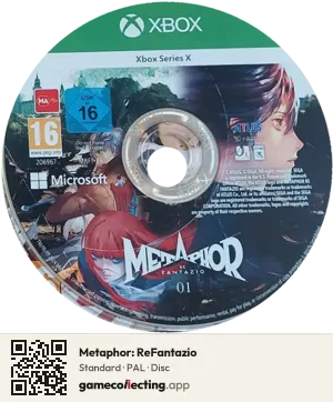 Metaphor: ReFantazio Xbox Series X, PAL disc