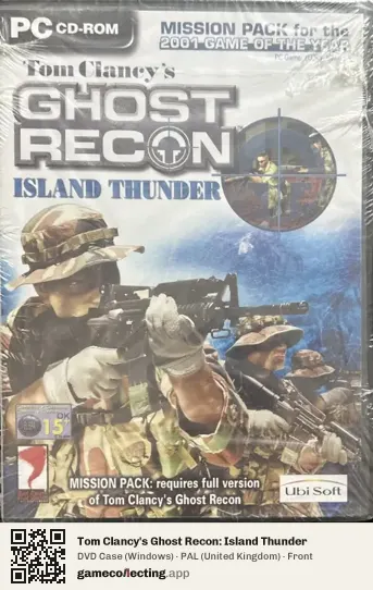 Tom Clancy's Ghost Recon: Island Thunder Computer, United Kingdom box front