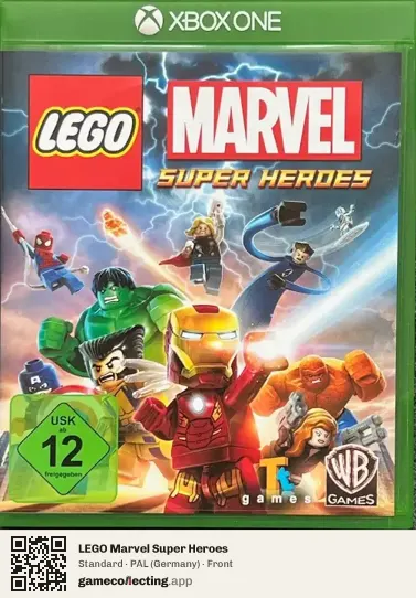 LEGO Marvel Super Heroes Xbox One, Germany box front