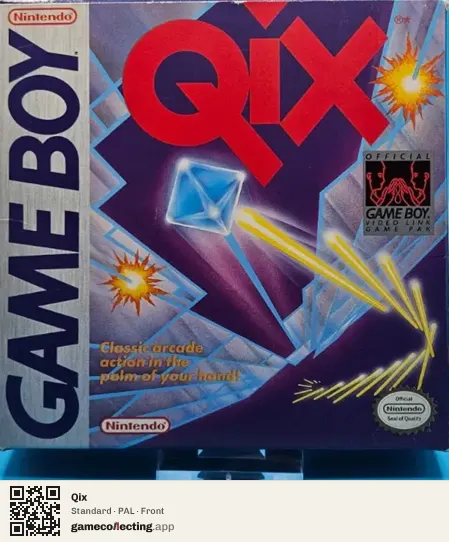 Qix Game Boy, PAL box front